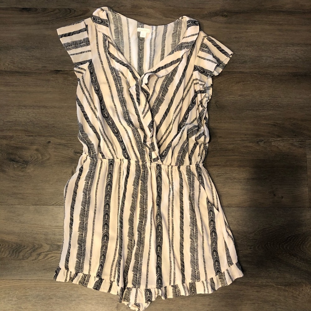 Striped romper